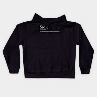 Stoic Definition Kids Hoodie